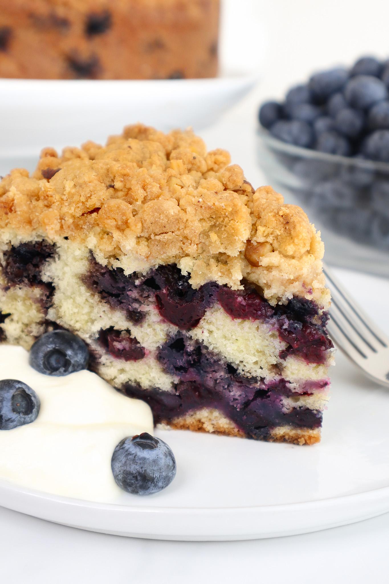 Blueberry Buckle fresh out of the oven