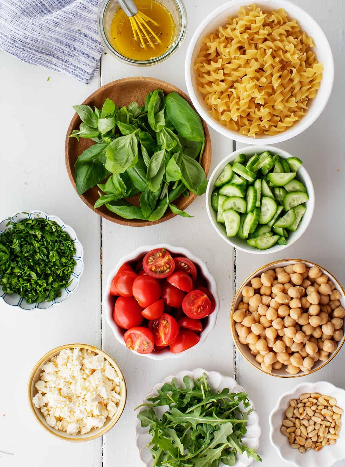 various pasta salad toppings