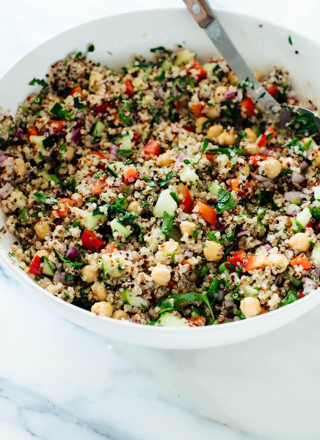 a delicious and healthy quinoa salad