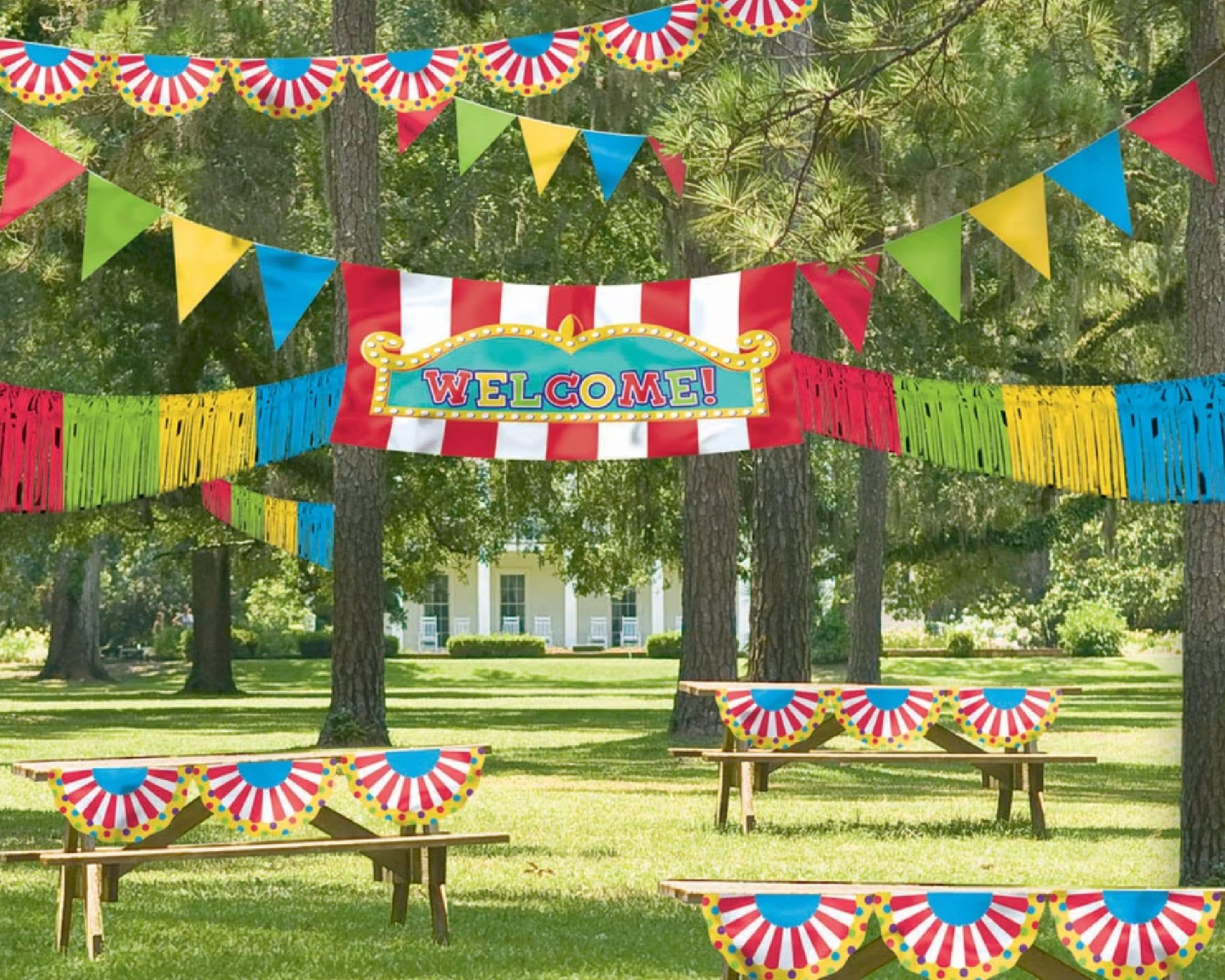 backyard carnival decorations