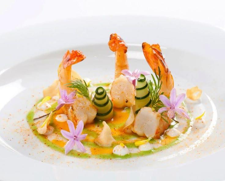 shrimp swirl fiesta dish beautifully plated