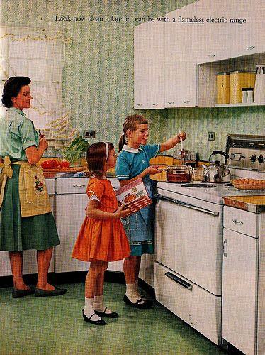 nostalgic image of a mother serving mozzarella chicken bits to her children in a cozy kitchen