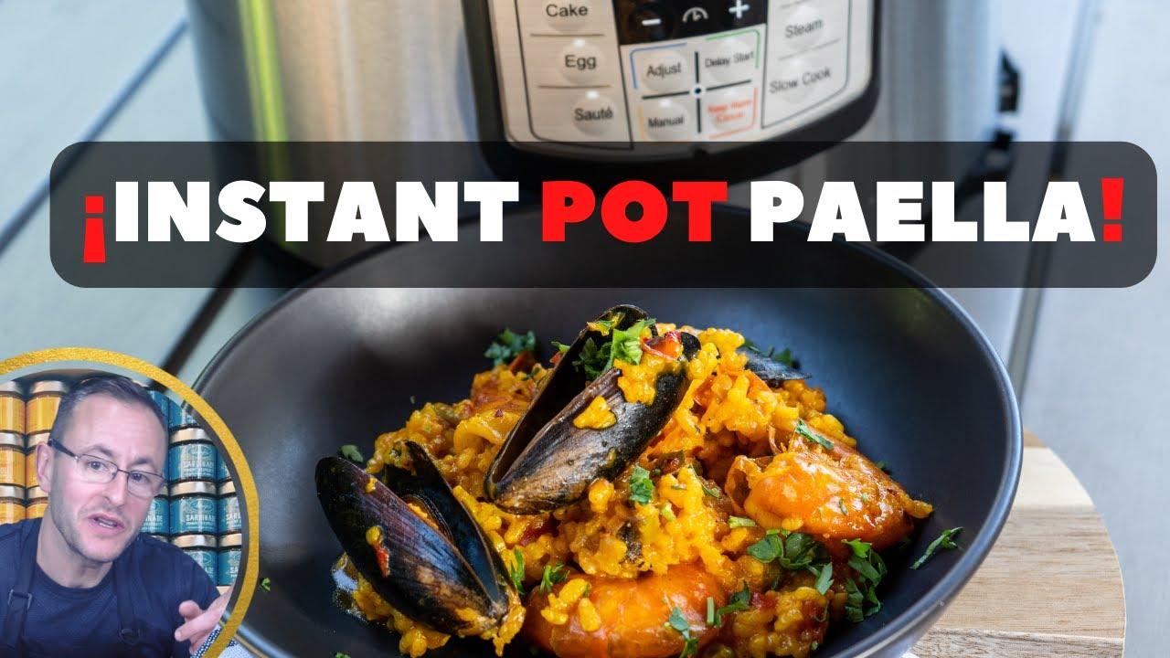 Instant Pot paella cooking steps