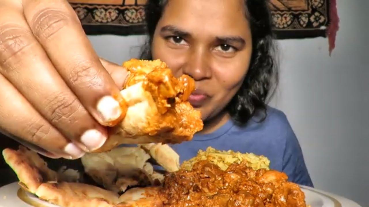 People eating Chicken Tikka Masala