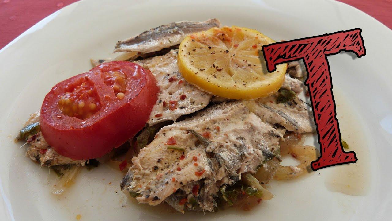 steamed anchovies with chili and lemon