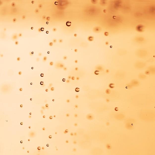 Close-up shot of champagne bubbles in the coffee