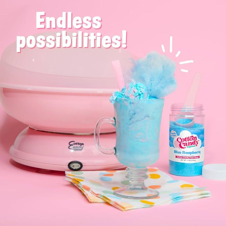 cotton candy machine spinning cheese flavored cotton candy