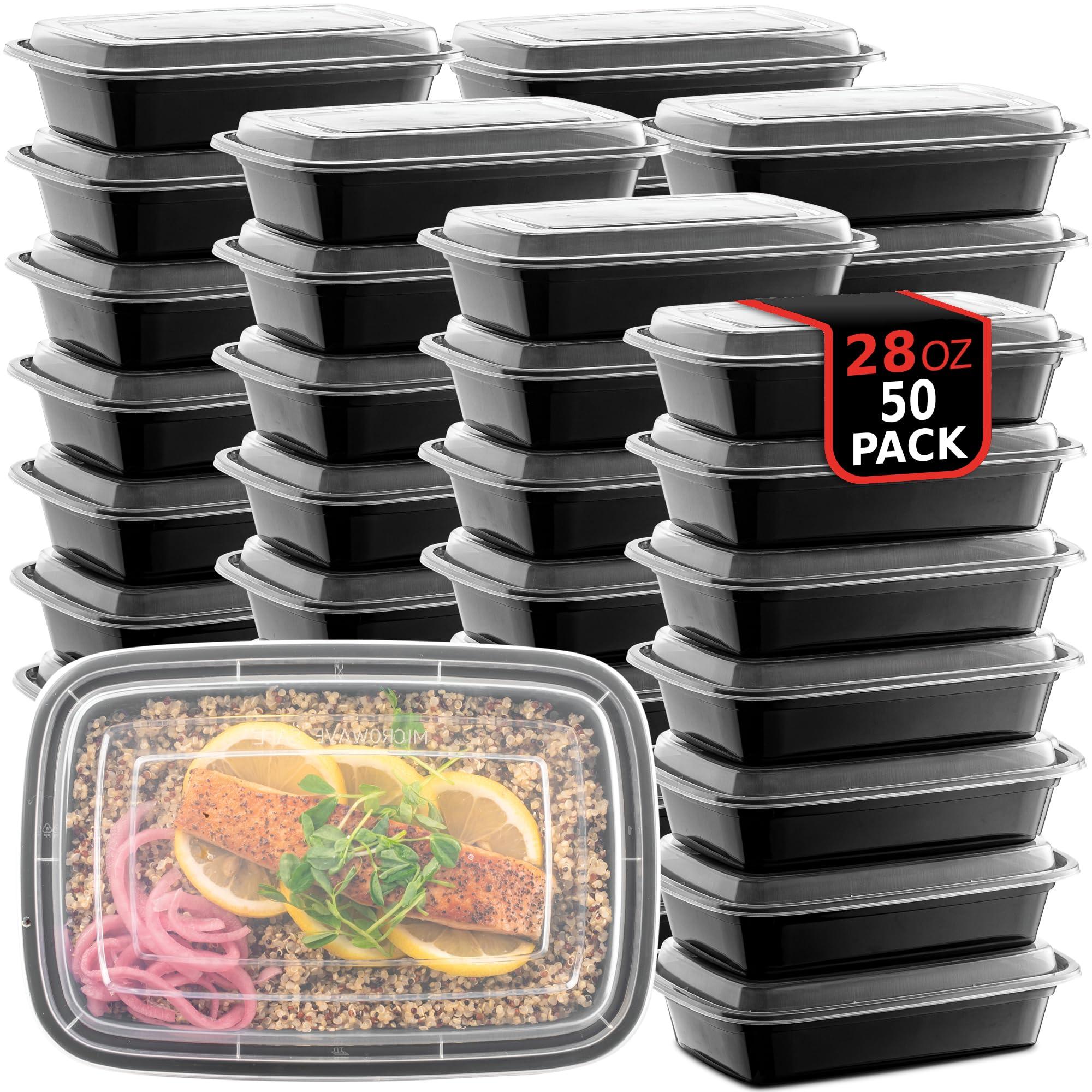 Containers with prepped meals