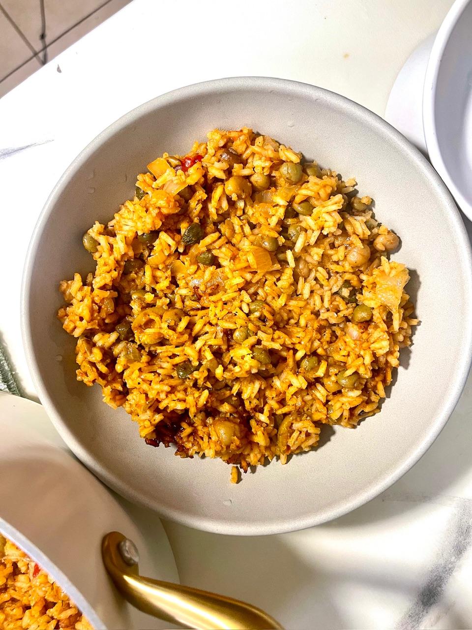 Puttanesca Rice Bowl, vibrant and colorful, gluten-free