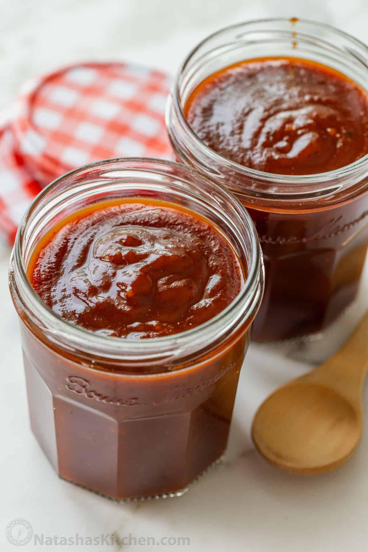 delicious BBQ sauce with meat