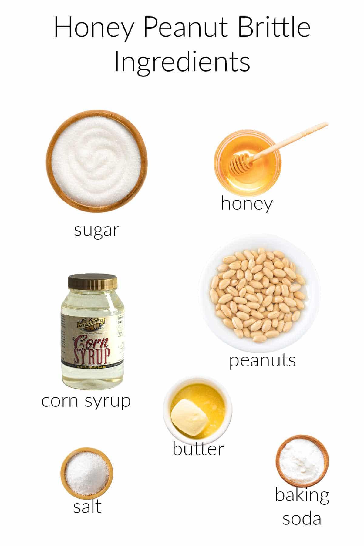 ingredients for peanut brittle