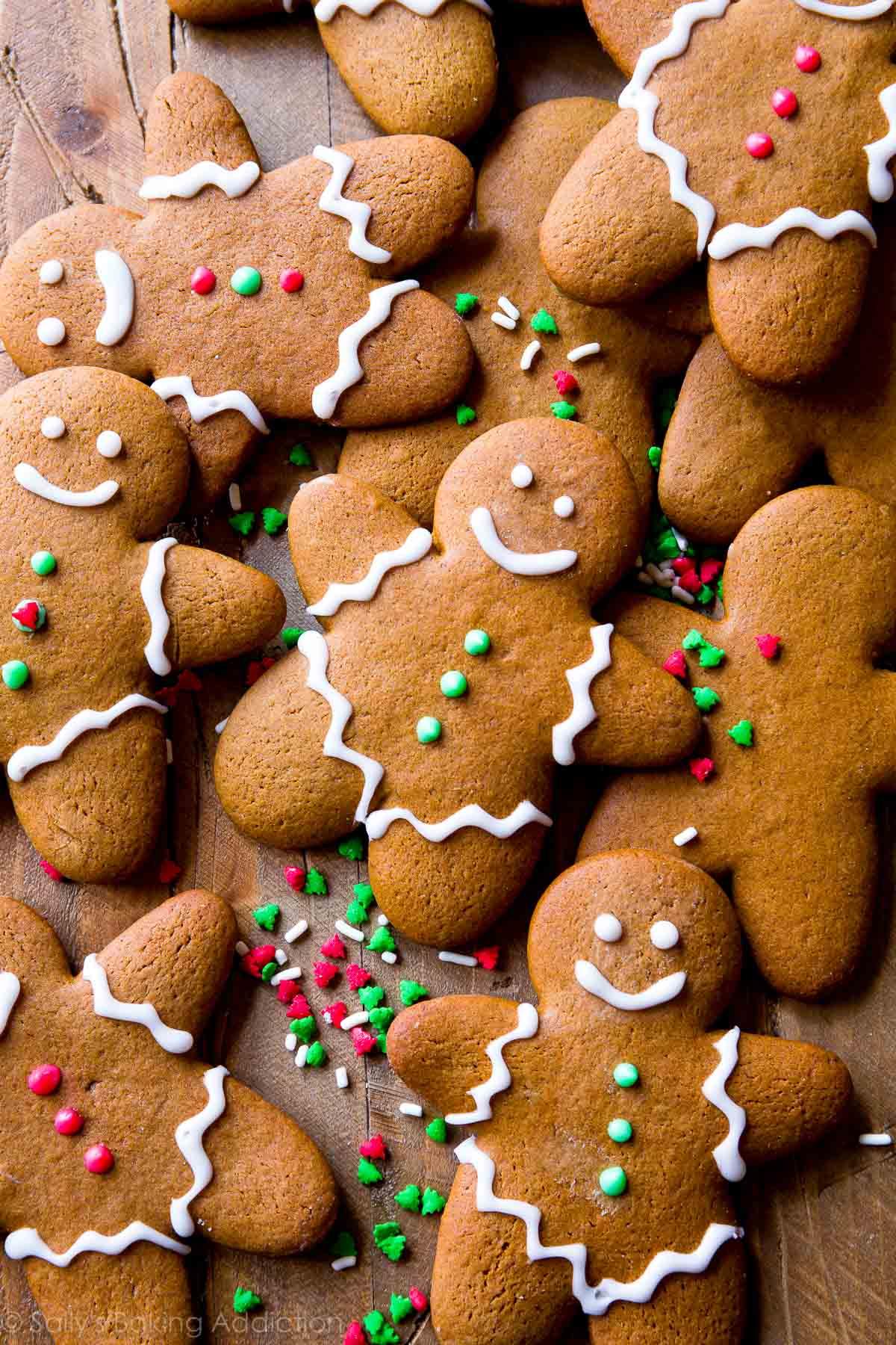 gingerbread cookies baking in the oven