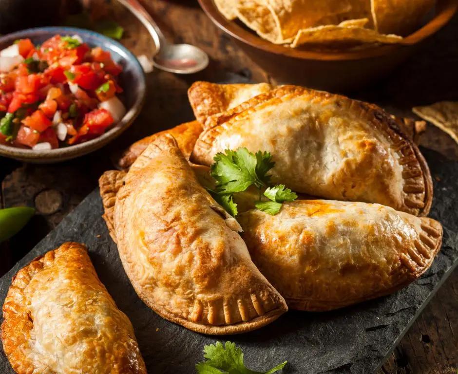 Chorizo and Potato Empanadas with Piquillo Pepper Sauce