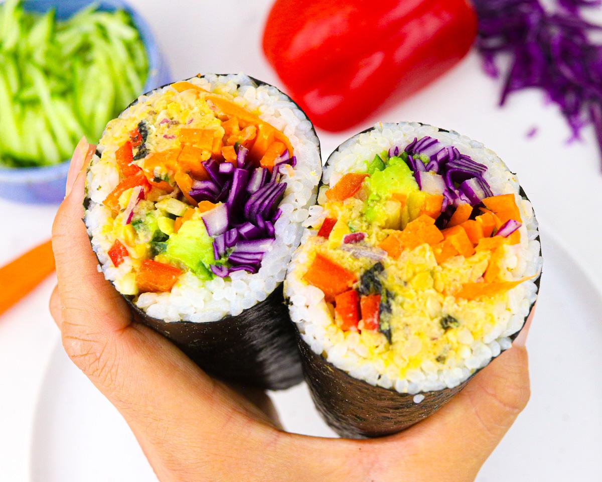 Mediterranean Quinoa Sushi-Burrito Recipe