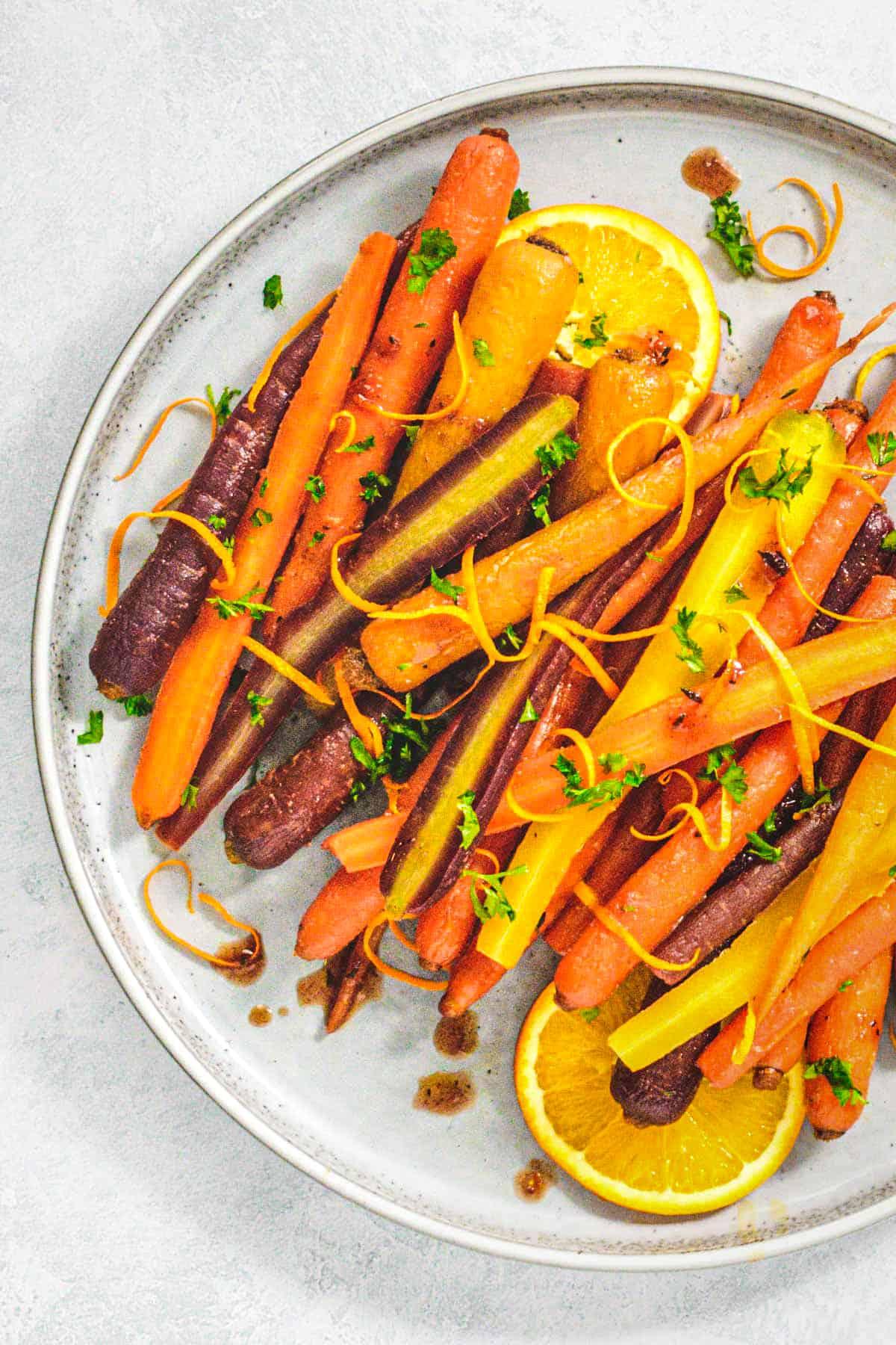Roasted carrots with cumin and orange zest