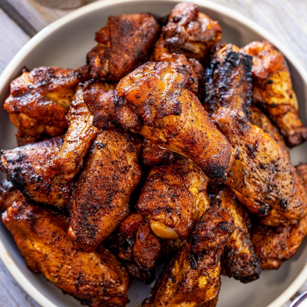 grilling chicken wings