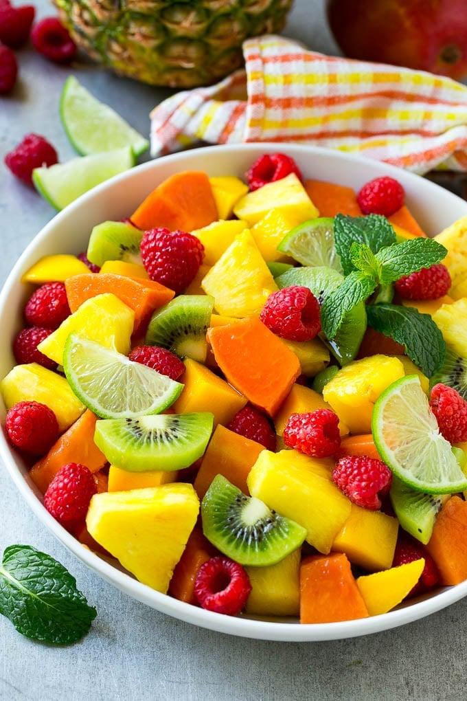 tropical fruit bowl