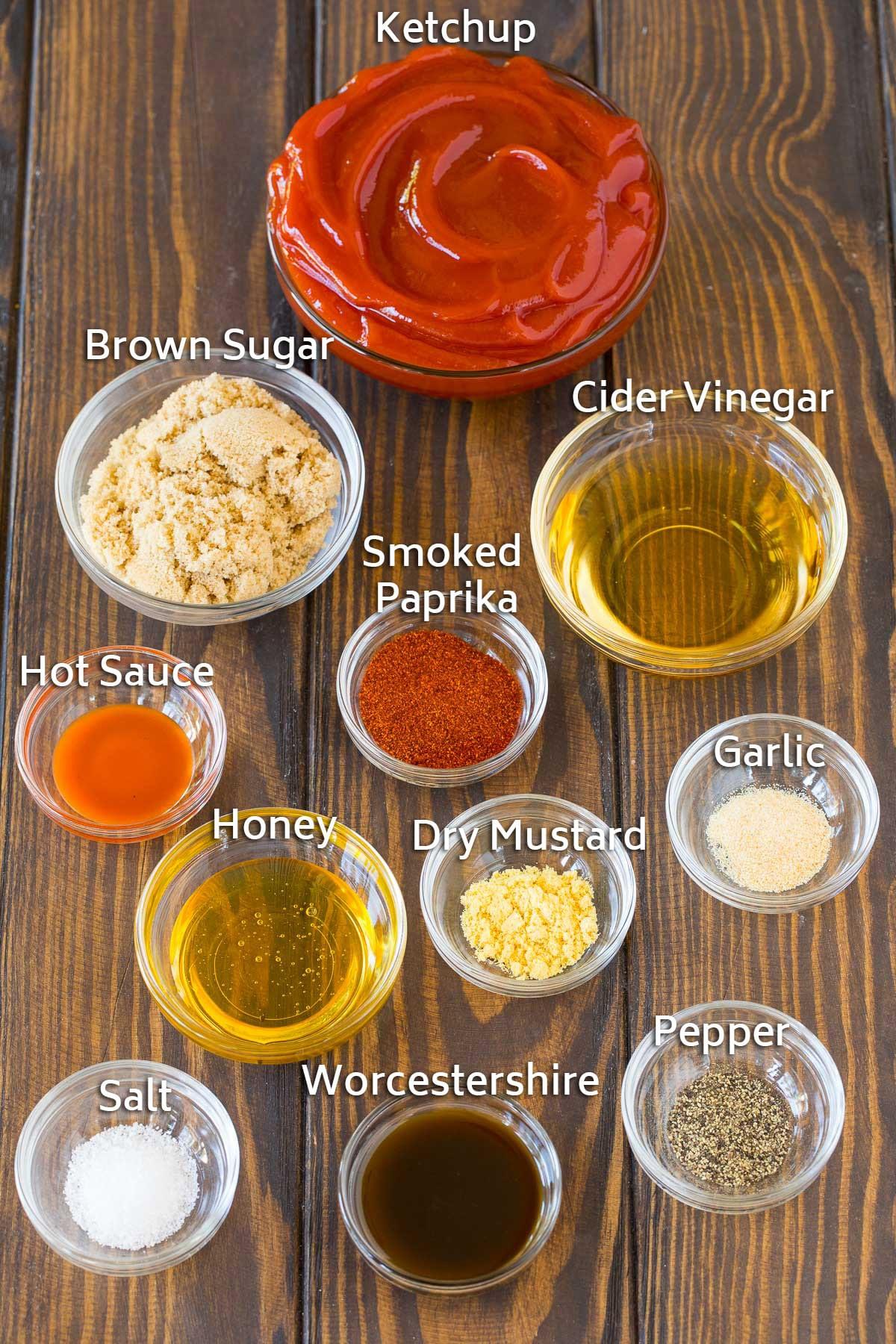 ingredients for bbq sauce