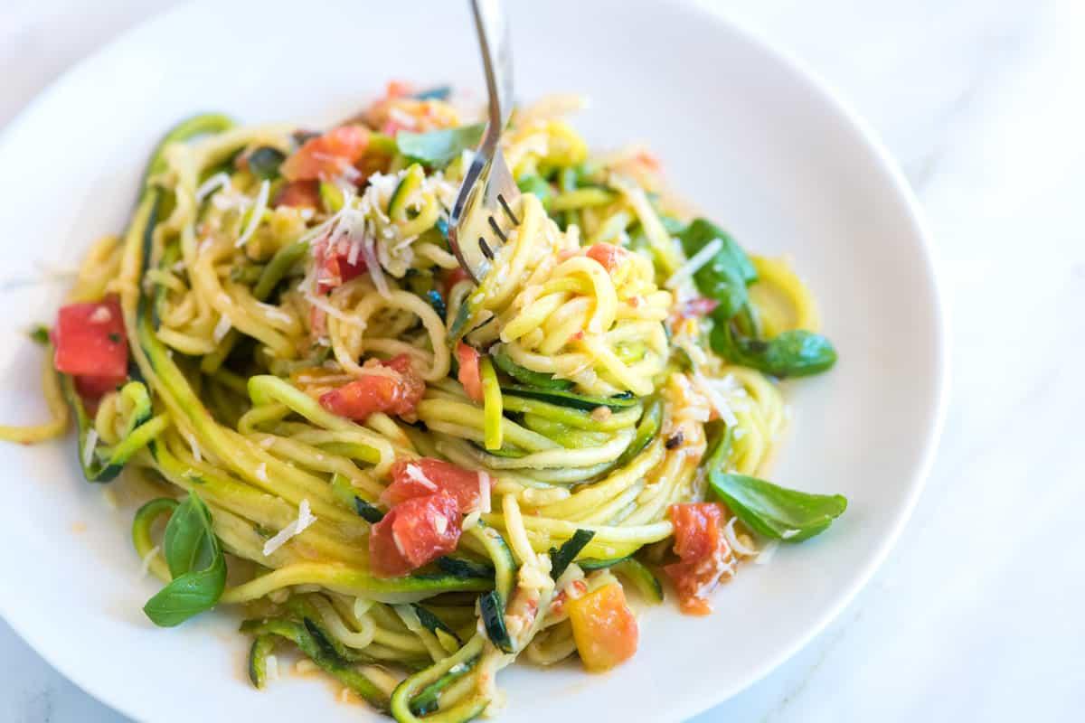 cooking zucchini noodles