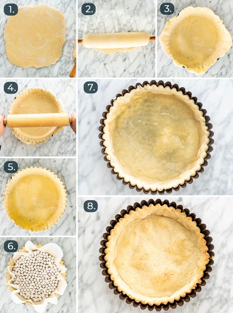 quiche baking process