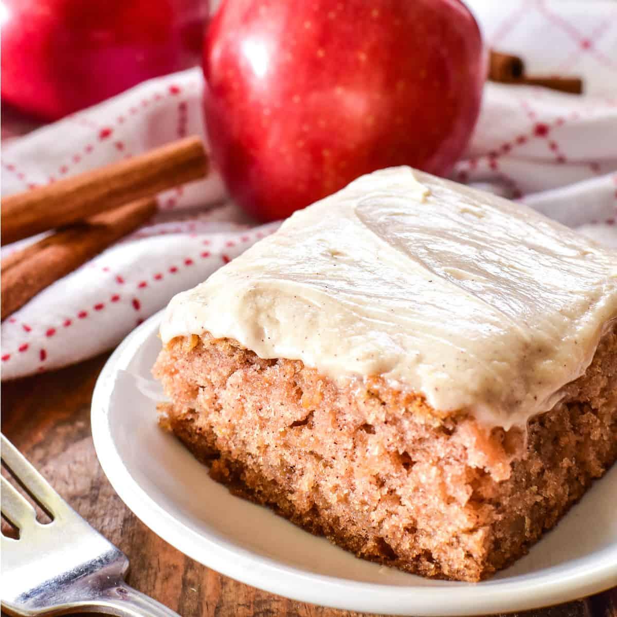 frosted apple cake