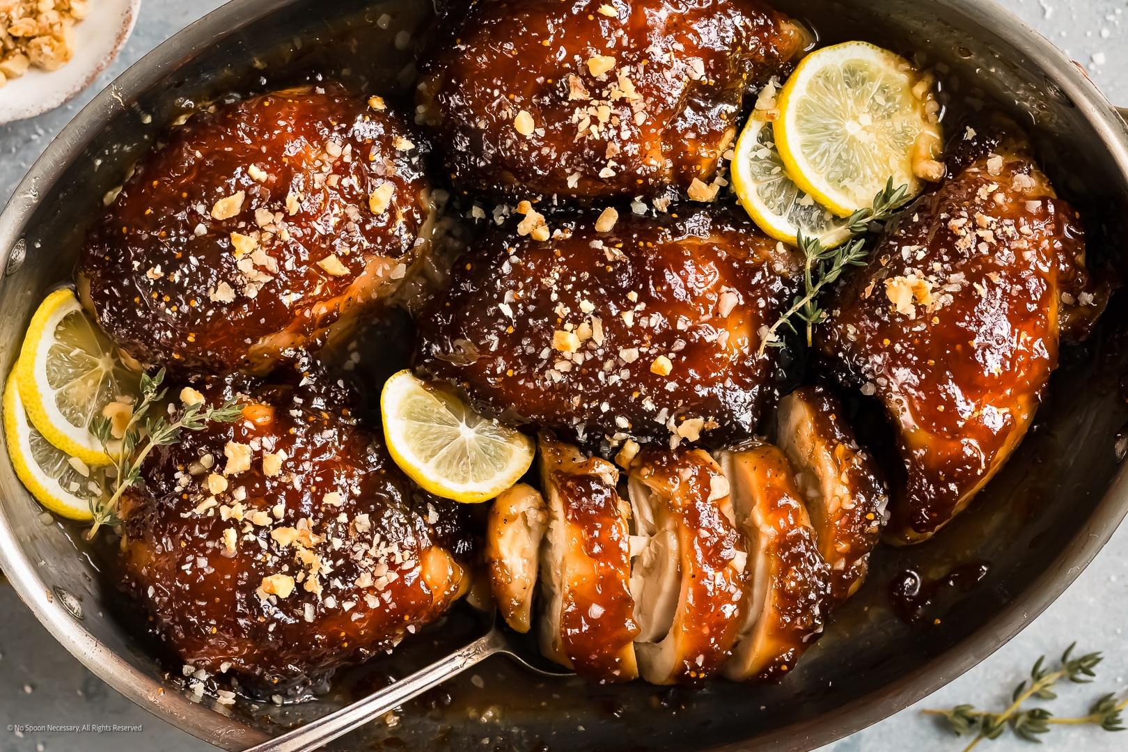 roasted chicken with figs and balsamic glaze