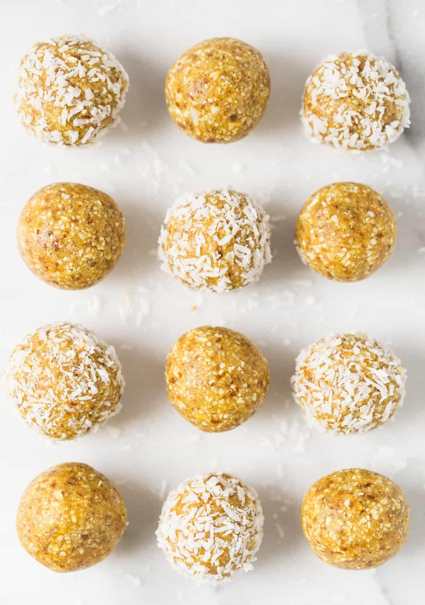 Mango coconut energy balls