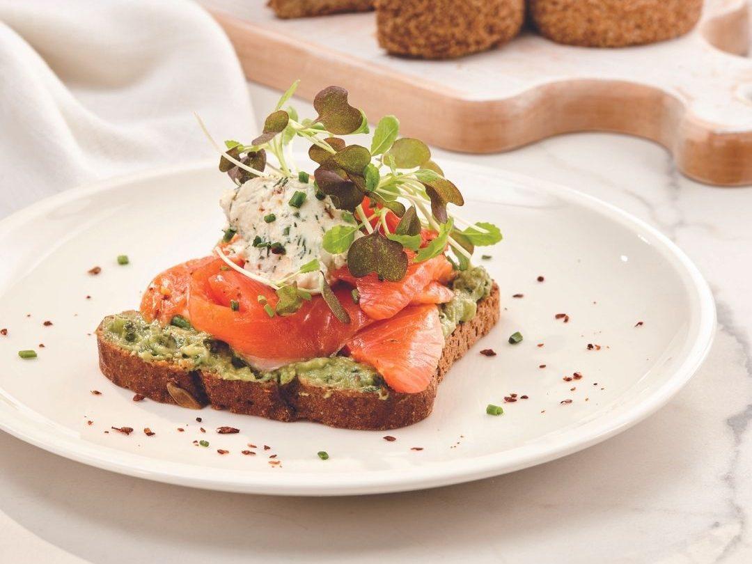 Ingredients for gravlax avocado toast