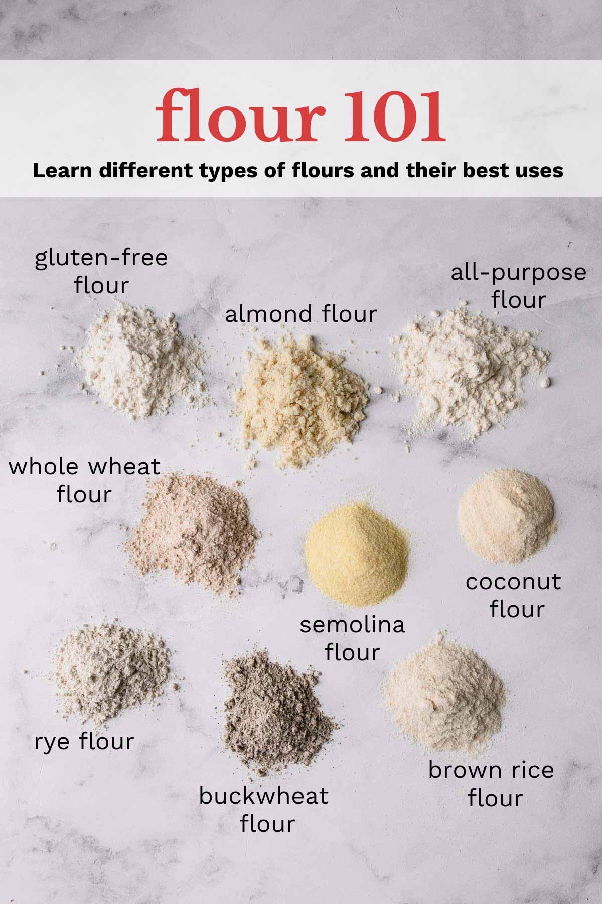 different types of flour