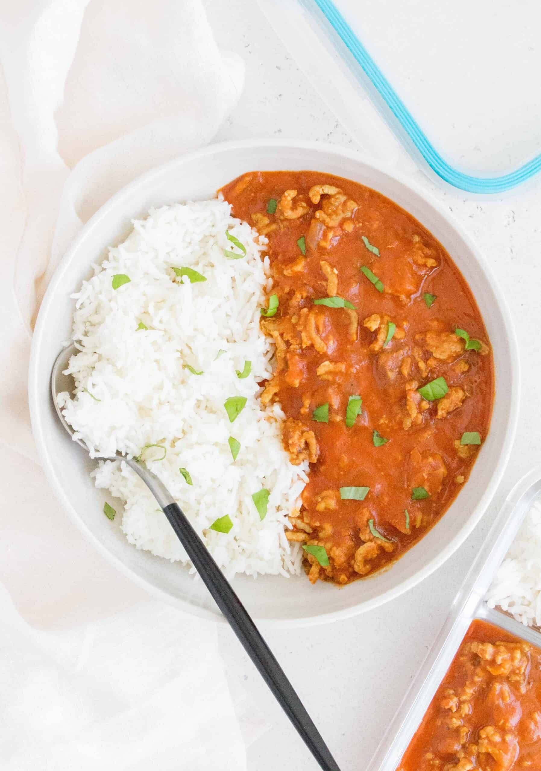 homemade chicken tikka masala in a bowl