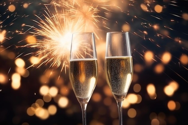 Close-up shot of Jubilee Anniversary Champagne Pudding with a celebratory sparkler
