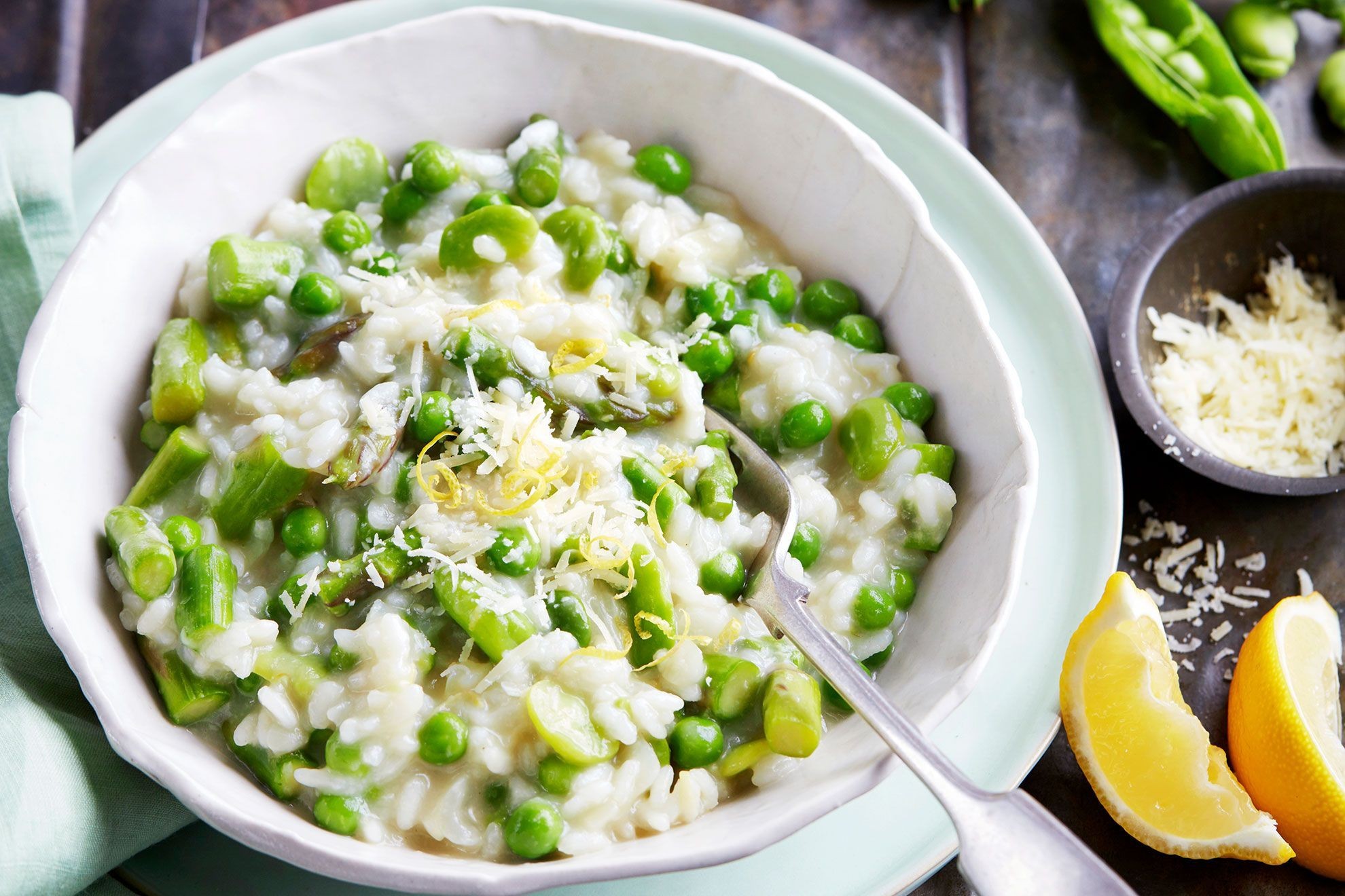Spring Asparagus and Green Bean Risotto