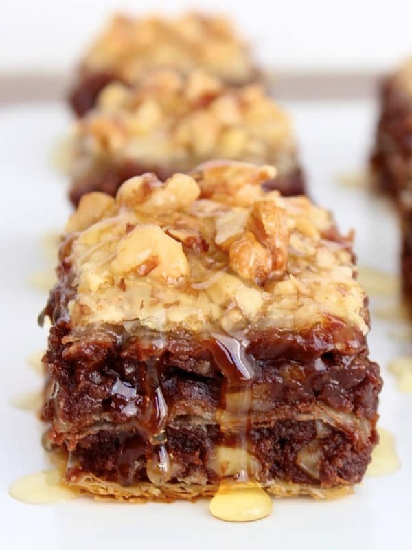 brownie batter baklava golden and delicious