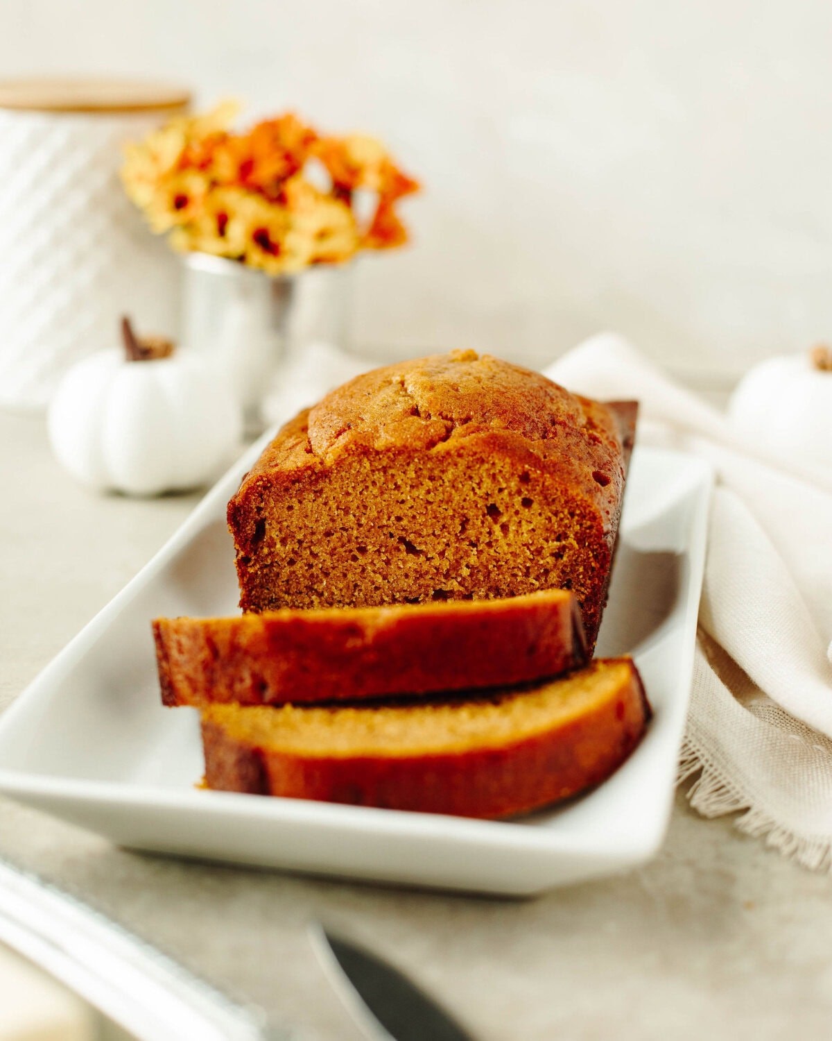 freshly baked Libby's pumpkin bread
