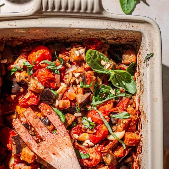 eggplant and tomato overnight oats