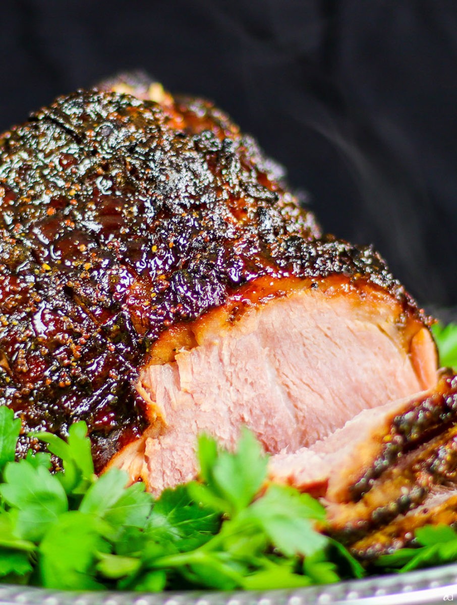 dijon mustard glazed christmas ham
