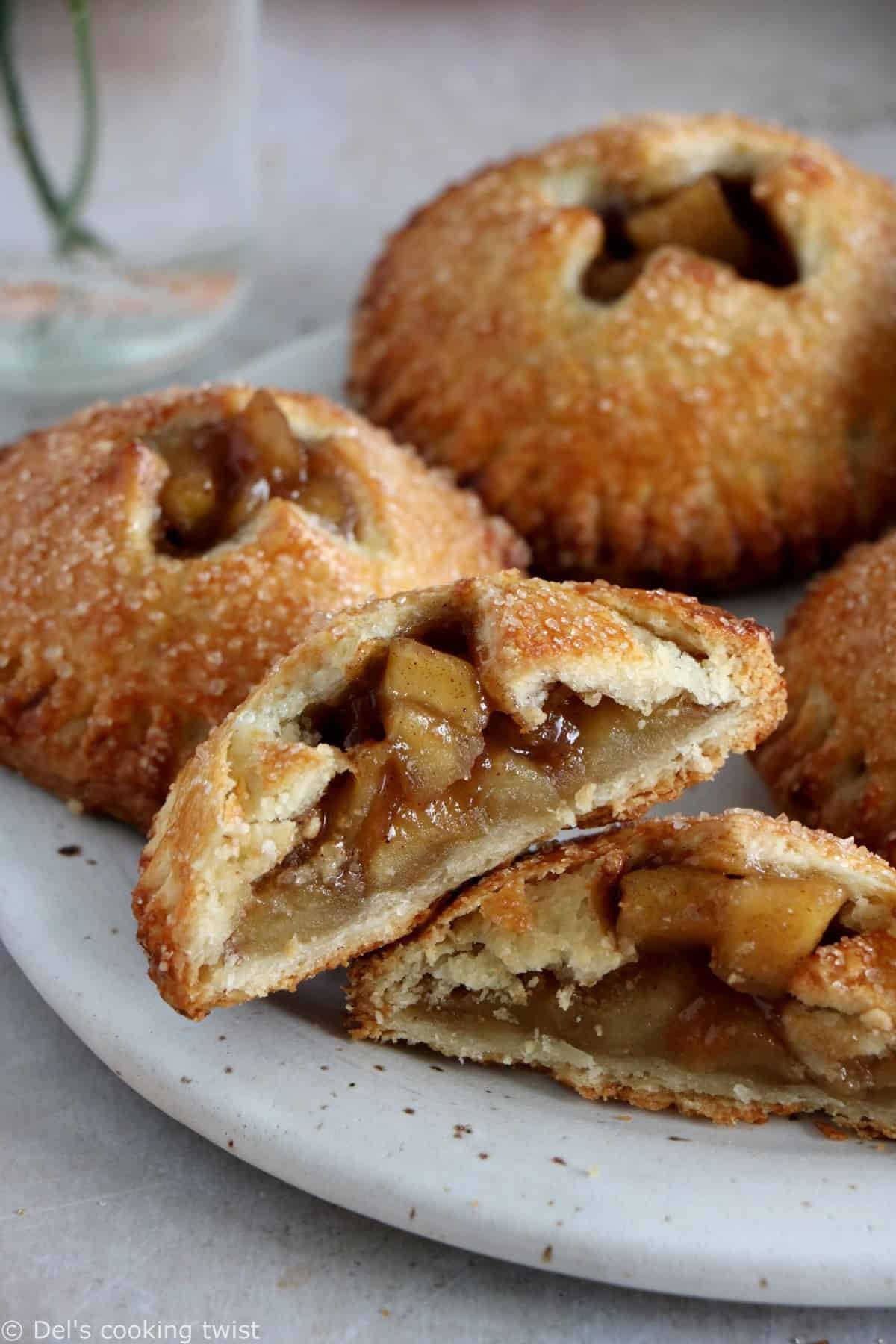 apple and cinnamon hand pies golden brown