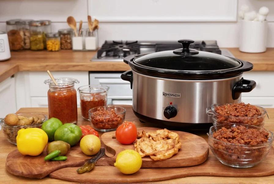 Cozy and Easy Slow Cooker Chili | Savory Touch